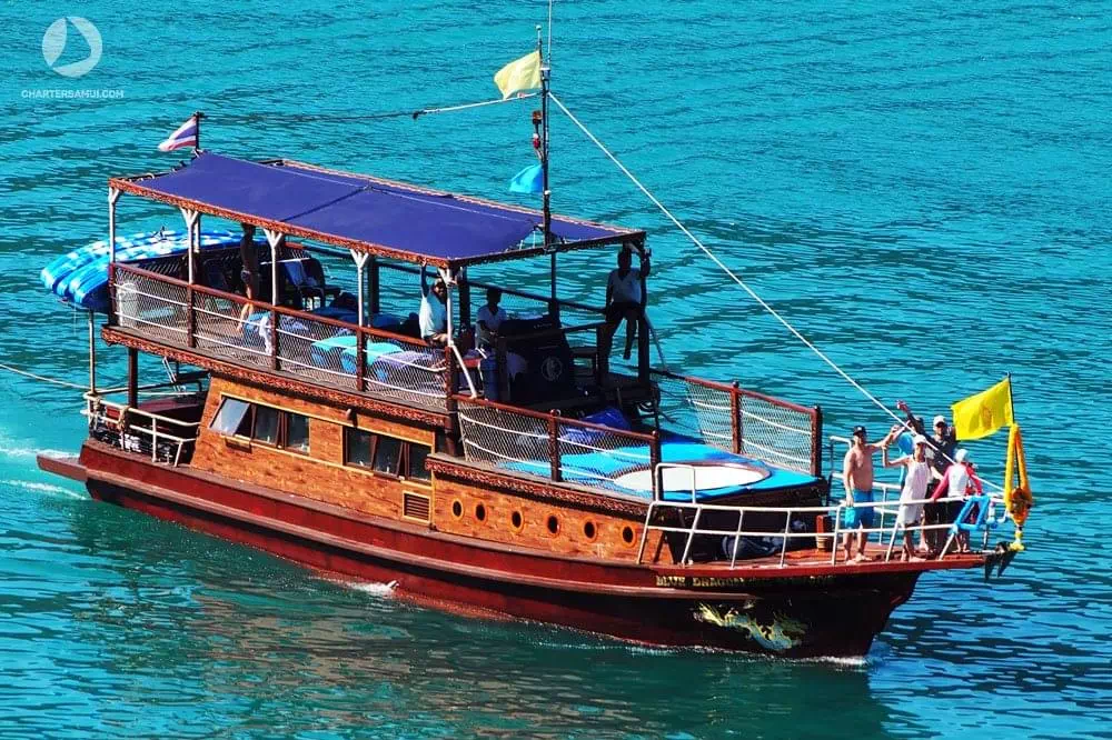 Rent a Blue Dragon classic thai yacht on Koh Samui image 3