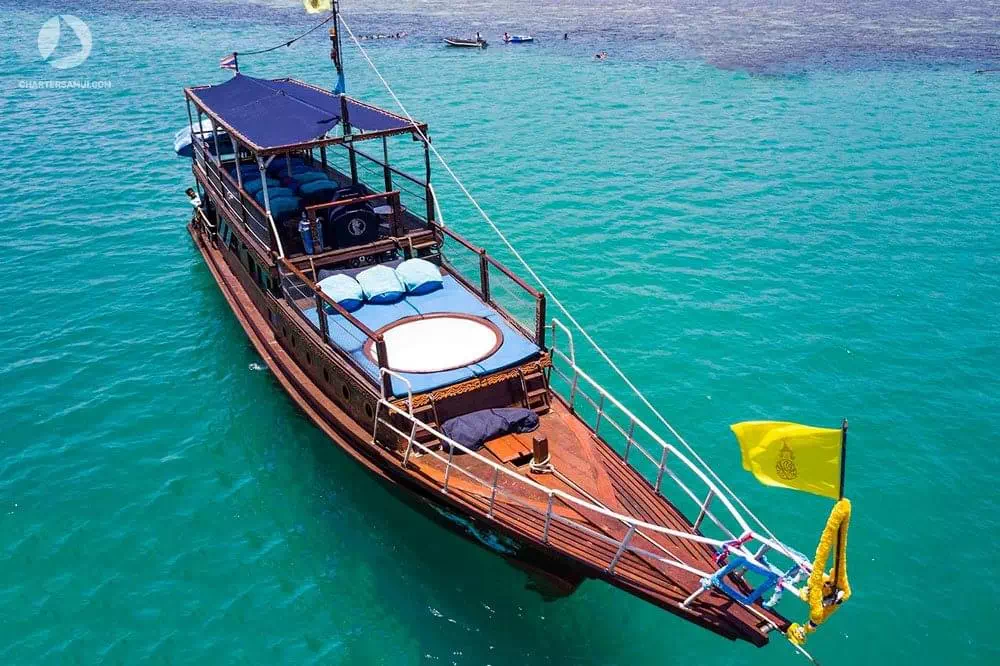 Rent a Blue Dragon classic thai yacht on Koh Samui image 5
