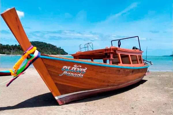 Luxury long-tail boat on Koh Samui