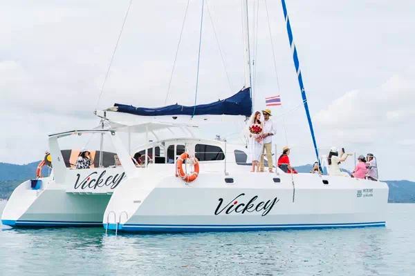 vickey catamaran on Koh Samui